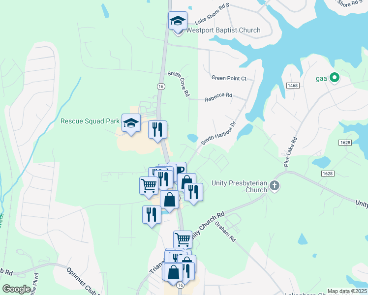 map of restaurants, bars, coffee shops, grocery stores, and more near 7896 Smith Pond Drive in Denver
