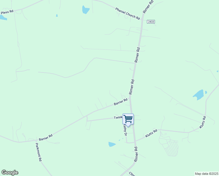 map of restaurants, bars, coffee shops, grocery stores, and more near 5619 Barrier Road in Concord