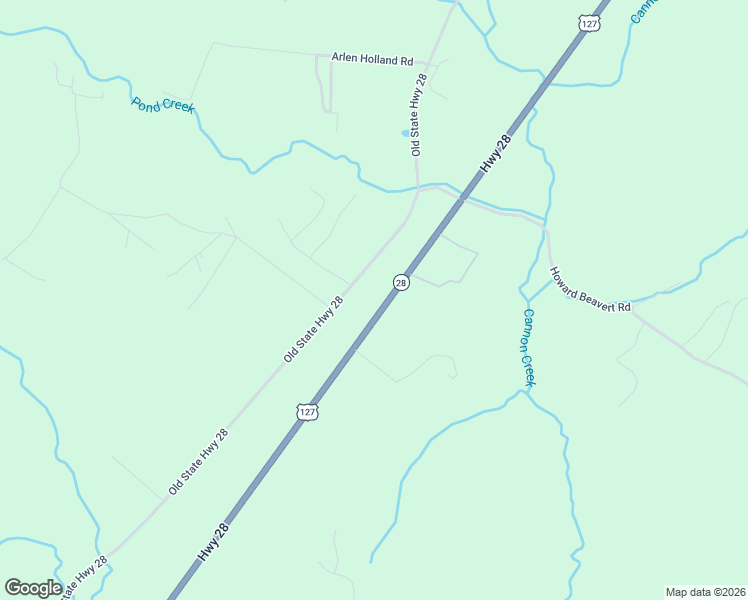 map of restaurants, bars, coffee shops, grocery stores, and more near Old Tennessee 28 in Dunlap