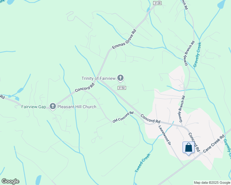 map of restaurants, bars, coffee shops, grocery stores, and more near 646 Concord Road in Fletcher
