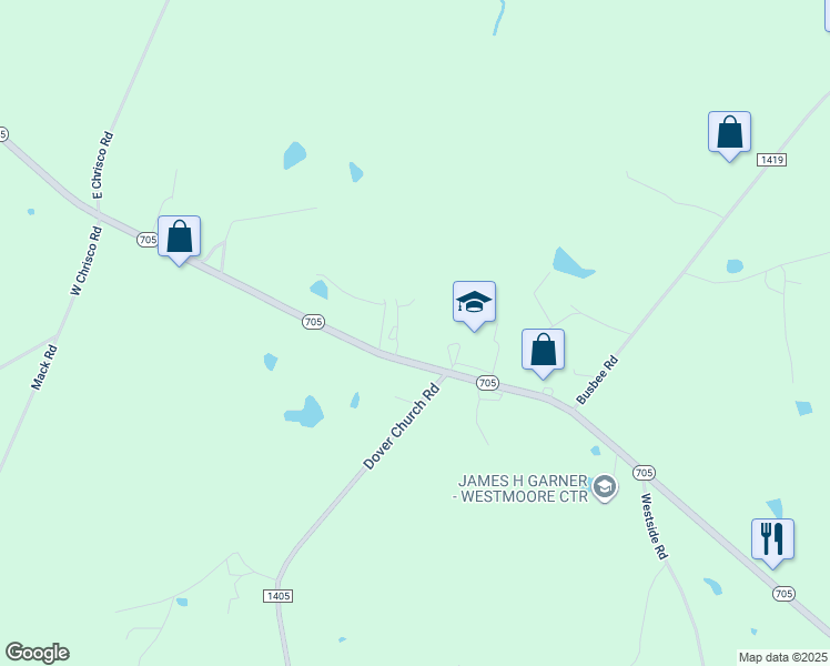 map of restaurants, bars, coffee shops, grocery stores, and more near 2063 North Carolina 705 in Seagrove