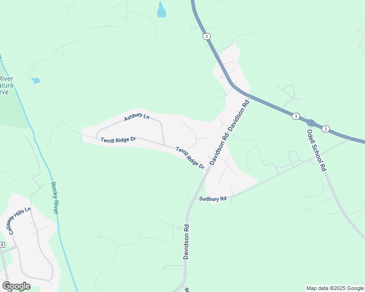 map of restaurants, bars, coffee shops, grocery stores, and more near 11411 Terrill Ridge Drive in Davidson