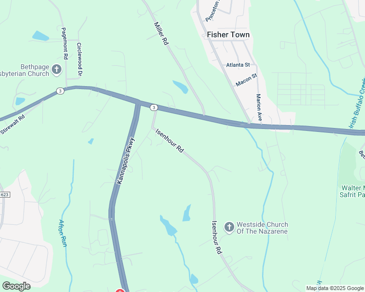 map of restaurants, bars, coffee shops, grocery stores, and more near 5250 Isenhour Road in Kannapolis