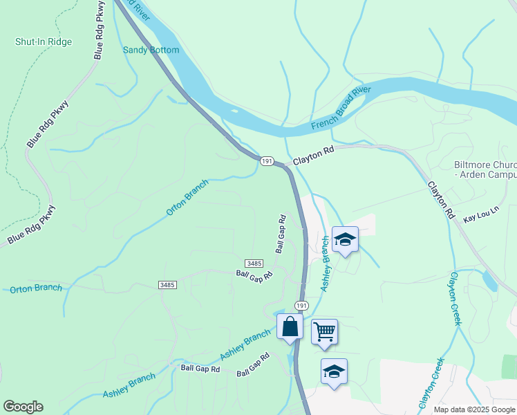map of restaurants, bars, coffee shops, grocery stores, and more near 339 Scarlet Tanager Court in Arden