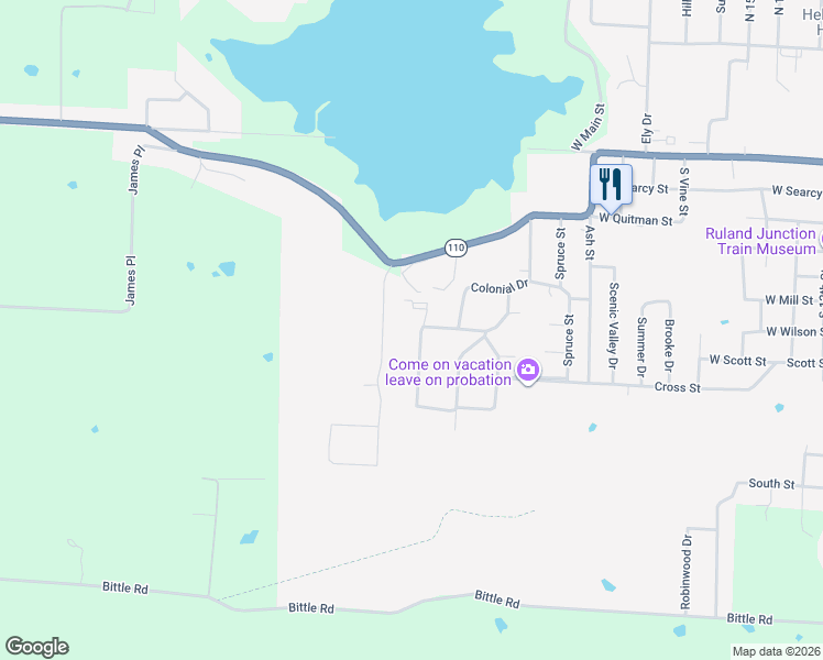 map of restaurants, bars, coffee shops, grocery stores, and more near 609 Colonial Drive in Heber Springs