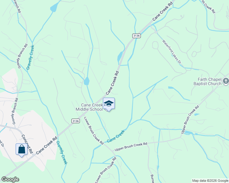 map of restaurants, bars, coffee shops, grocery stores, and more near 1720 Cane Creek Road in Fletcher