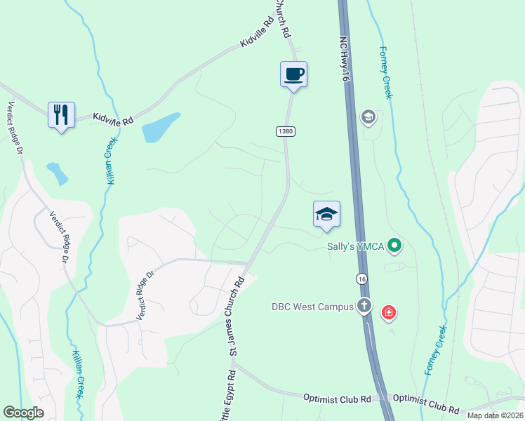 map of restaurants, bars, coffee shops, grocery stores, and more near 5218 Turtle Creek Drive in Denver