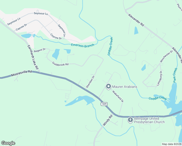 map of restaurants, bars, coffee shops, grocery stores, and more near 5307 Sheridan Drive in Concord