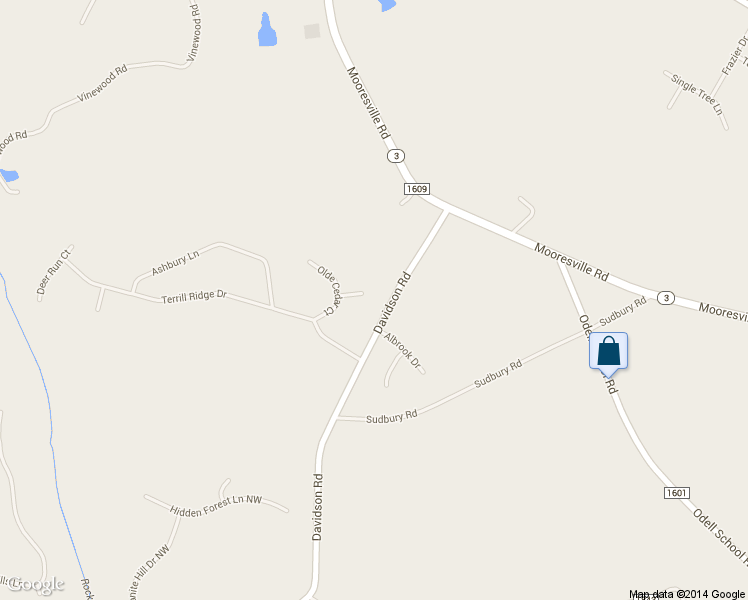 map of restaurants, bars, coffee shops, grocery stores, and more near 5350 Chester Court in Davidson