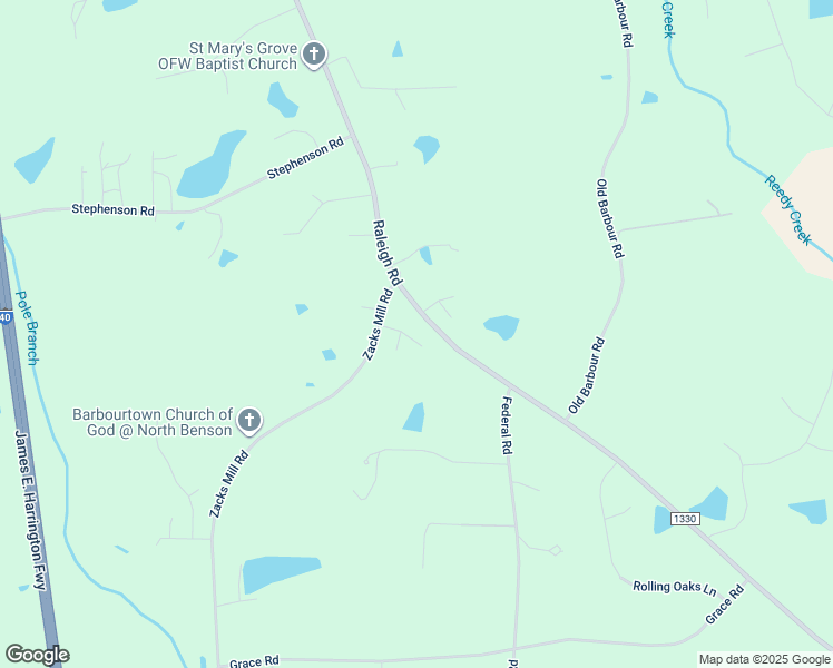 map of restaurants, bars, coffee shops, grocery stores, and more near in Benson