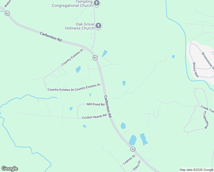 map of restaurants, bars, coffee shops, grocery stores, and more near 3944 Carbonton Road in Sanford