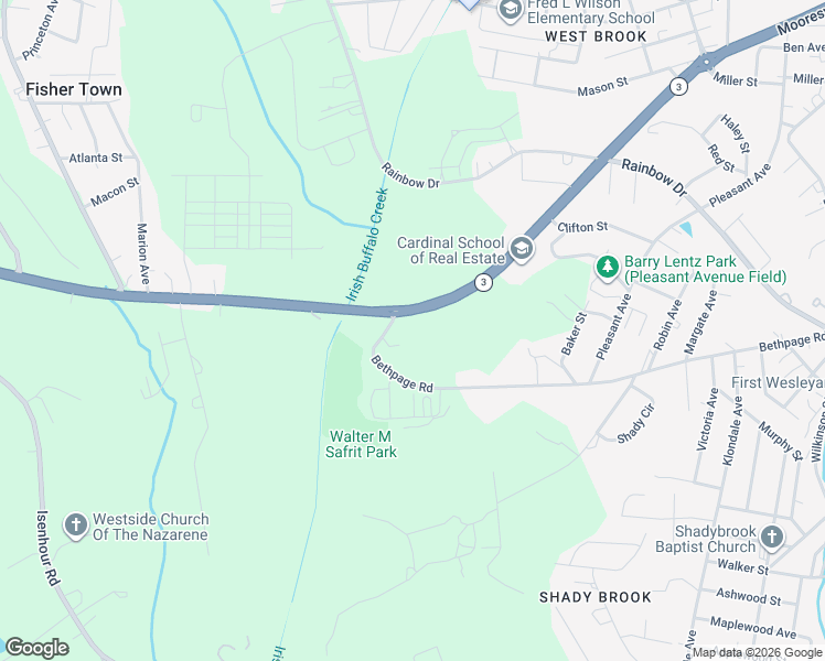 map of restaurants, bars, coffee shops, grocery stores, and more near 1500 Bethpage Road in Kannapolis