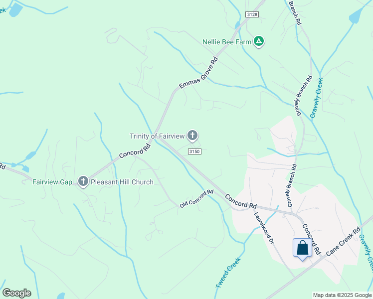 map of restaurants, bars, coffee shops, grocery stores, and more near 646 Concord Road in Fletcher