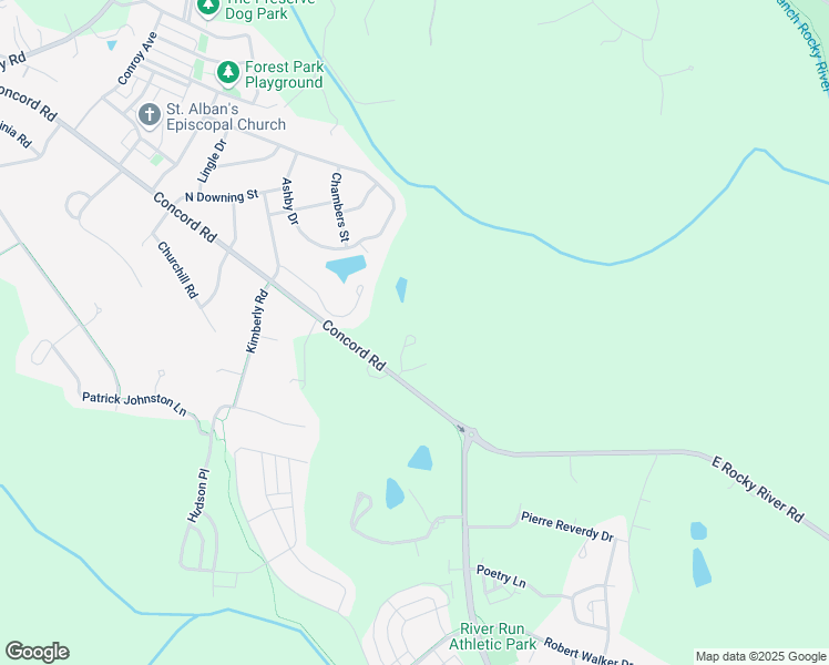 map of restaurants, bars, coffee shops, grocery stores, and more near 1305 Concord Road in Davidson