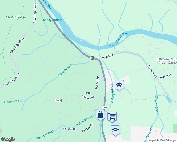 map of restaurants, bars, coffee shops, grocery stores, and more near 339 Scarlet Tanager Court in Arden