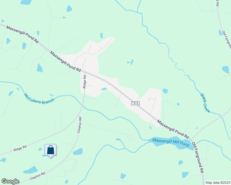 map of restaurants, bars, coffee shops, grocery stores, and more near 603 Massengill Pond Road in Angier