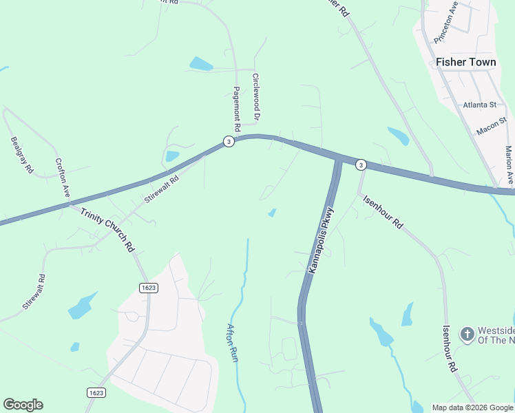 map of restaurants, bars, coffee shops, grocery stores, and more near 5714 October Lane in Kannapolis
