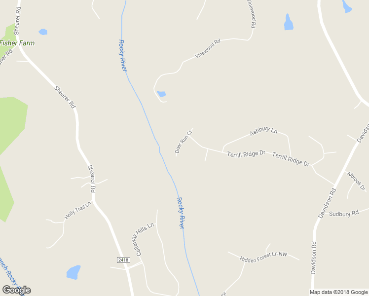 map of restaurants, bars, coffee shops, grocery stores, and more near 5475 Deer Run Court in Davidson