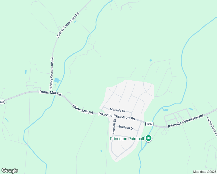 map of restaurants, bars, coffee shops, grocery stores, and more near 105 Mondavi Court in Princeton