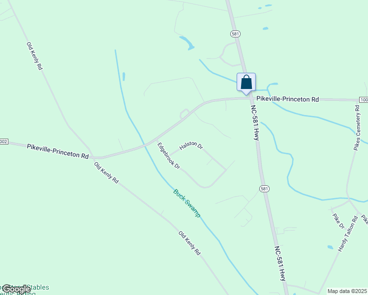 map of restaurants, bars, coffee shops, grocery stores, and more near 106 Halston Drive in Pikeville