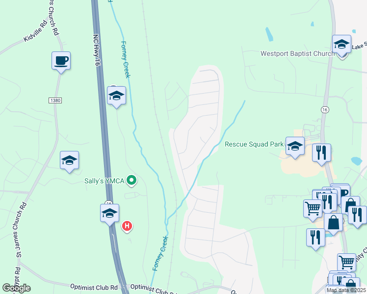 map of restaurants, bars, coffee shops, grocery stores, and more near 6123 Canyon Trail in Denver
