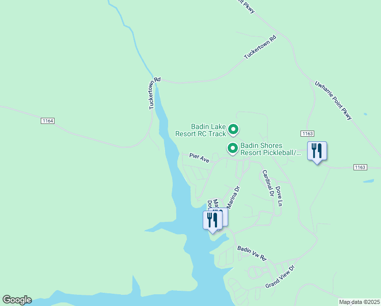 map of restaurants, bars, coffee shops, grocery stores, and more near 134 Pier Avenue in New London