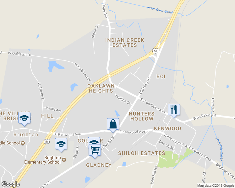 map of restaurants, bars, coffee shops, grocery stores, and more near 162 Phillips Street in Brighton