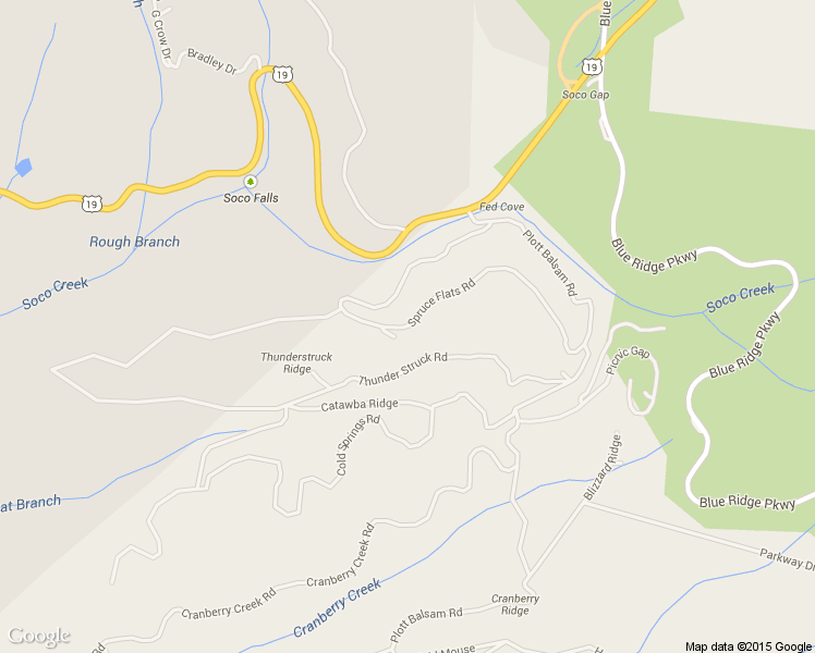 map of restaurants, bars, coffee shops, grocery stores, and more near 951 Spruce Flats Rd in Maggie Valley