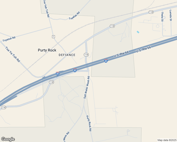 map of restaurants, bars, coffee shops, grocery stores, and more near Highway 118 in Gallup