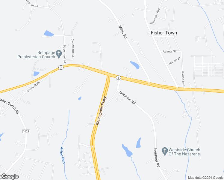 map of restaurants, bars, coffee shops, grocery stores, and more near 5445 Mooresville Road in Kannapolis