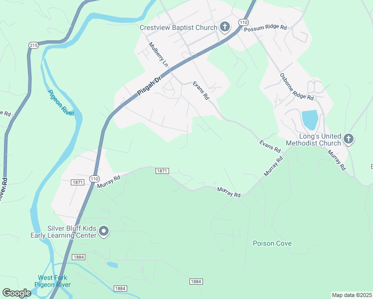 map of restaurants, bars, coffee shops, grocery stores, and more near 91 Thunder Ridge Road in Canton