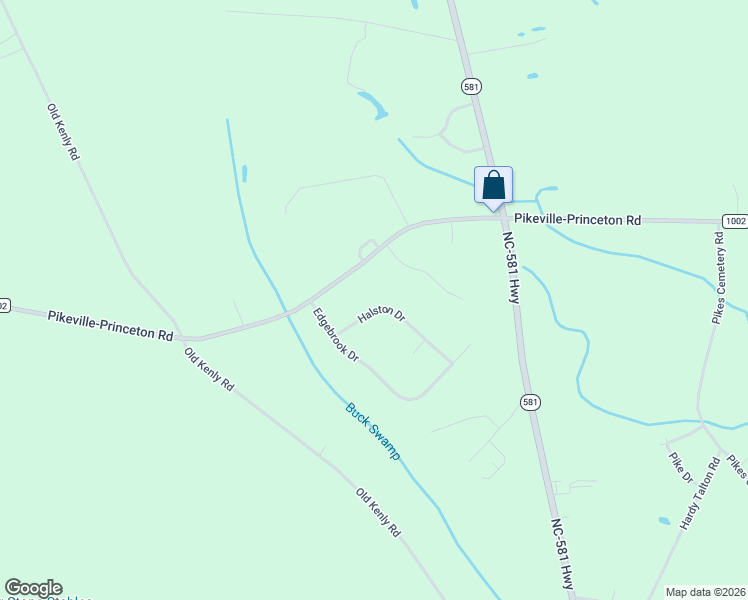 map of restaurants, bars, coffee shops, grocery stores, and more near 109 Halston Drive in Pikeville