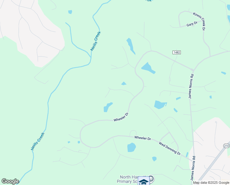 map of restaurants, bars, coffee shops, grocery stores, and more near 165 Green Level Drive in Angier