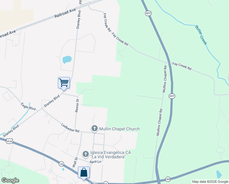 map of restaurants, bars, coffee shops, grocery stores, and more near 114 Reese Street in Shelbyville