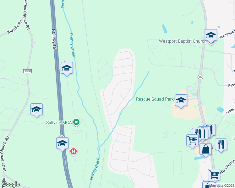 map of restaurants, bars, coffee shops, grocery stores, and more near 1337 Aurora Court in Denver