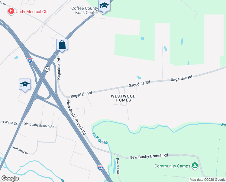 map of restaurants, bars, coffee shops, grocery stores, and more near 742 Ragsdale Road in Manchester