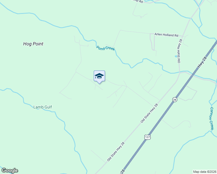 map of restaurants, bars, coffee shops, grocery stores, and more near 459 Pope Road in Dunlap