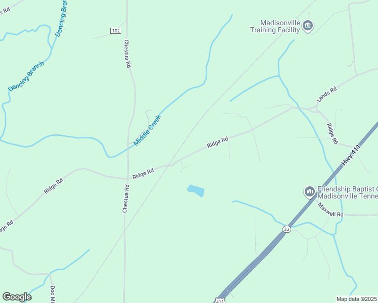 map of restaurants, bars, coffee shops, grocery stores, and more near 440 Ridge Road in Madisonville