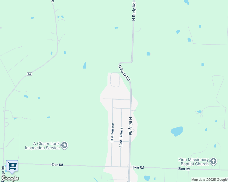 map of restaurants, bars, coffee shops, grocery stores, and more near 3601 Marshall Circle in Van Buren