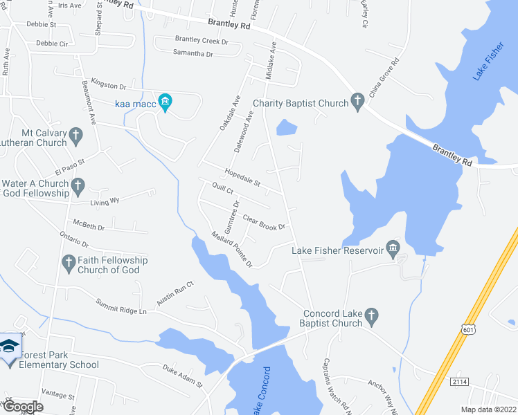 map of restaurants, bars, coffee shops, grocery stores, and more near 2028 Quill Court in Kannapolis