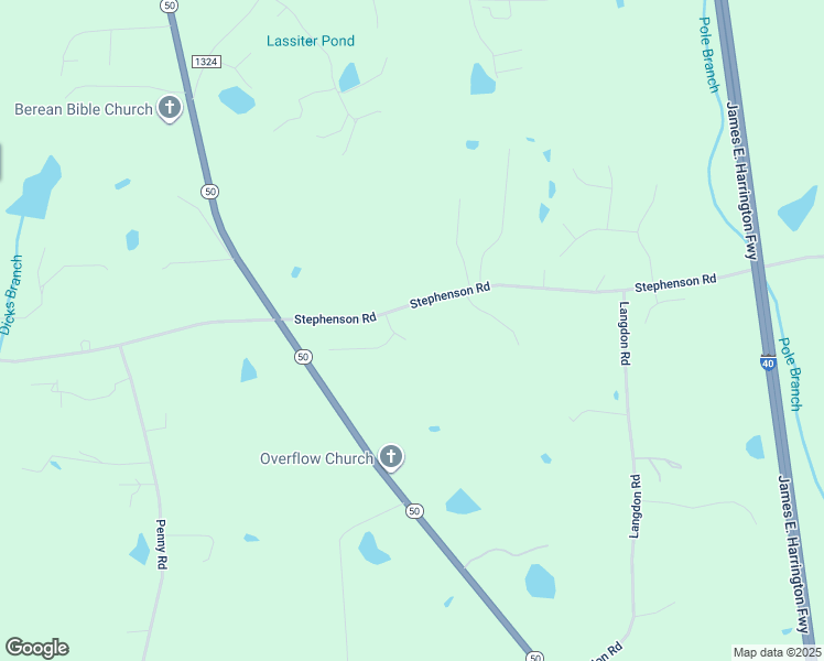 map of restaurants, bars, coffee shops, grocery stores, and more near 83 Foxhound Court in Benson