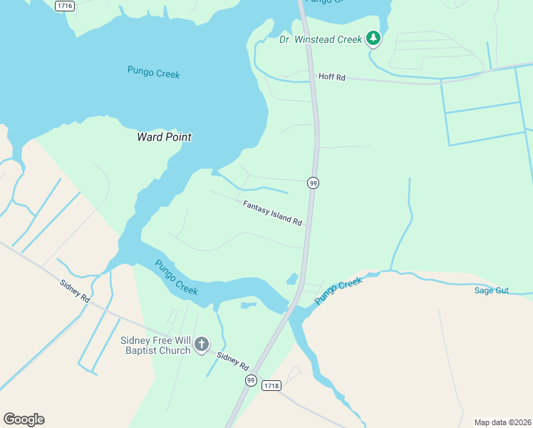 map of restaurants, bars, coffee shops, grocery stores, and more near 81-307 Fantasy Island Road in Belhaven