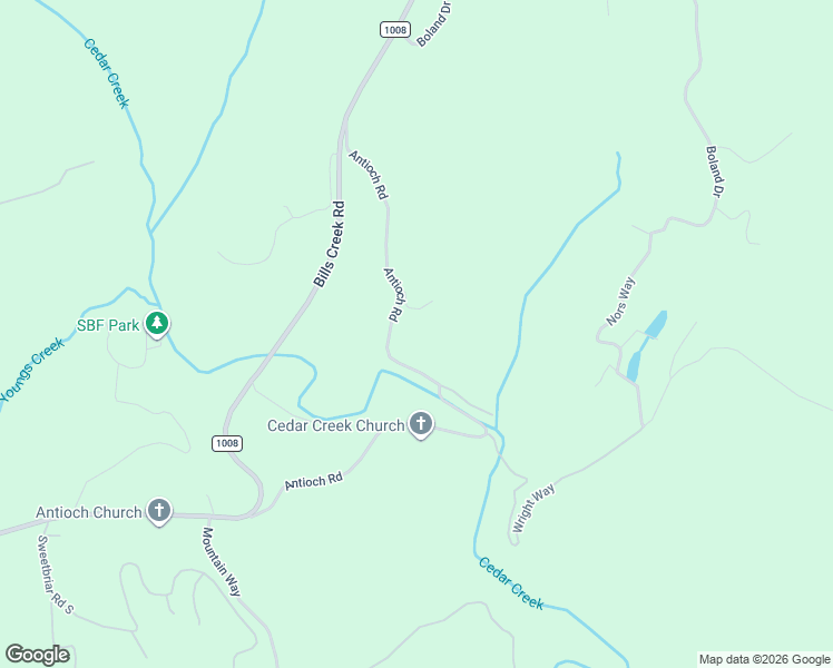 map of restaurants, bars, coffee shops, grocery stores, and more near 656 Antioch Road in Lake Lure