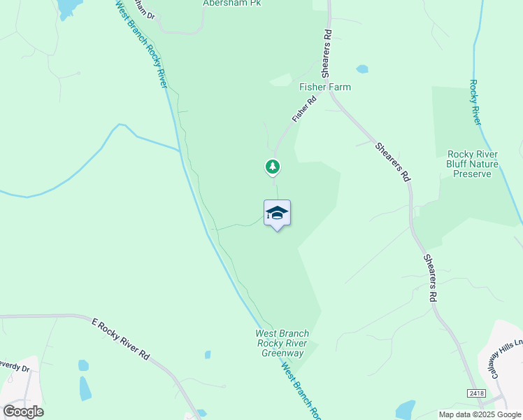 map of restaurants, bars, coffee shops, grocery stores, and more near 21215 Shearer Road in Davidson