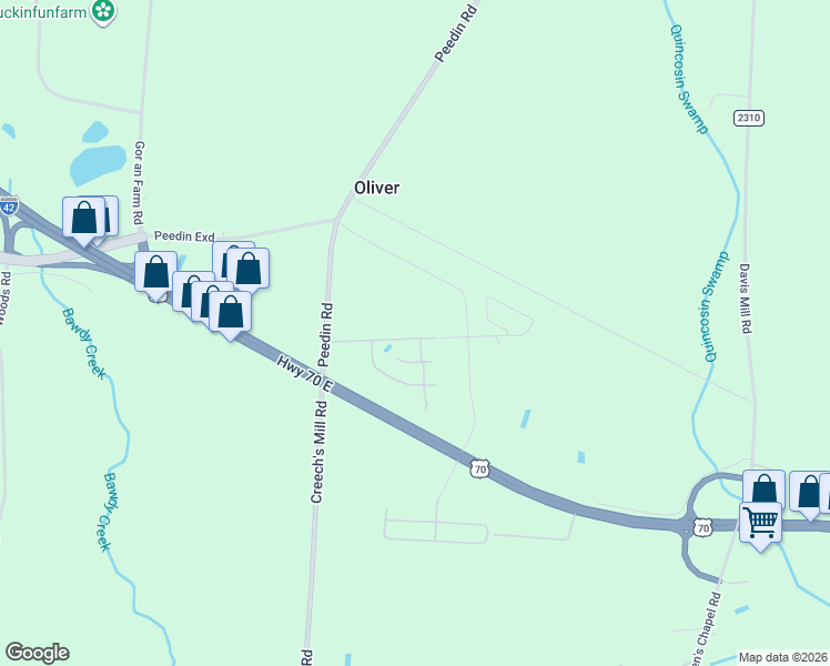 map of restaurants, bars, coffee shops, grocery stores, and more near 2017 Keith Lane in Selma