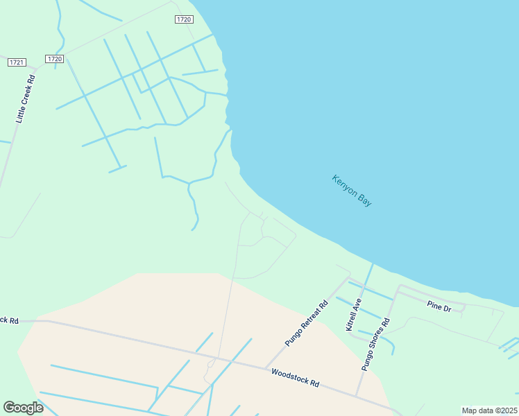map of restaurants, bars, coffee shops, grocery stores, and more near State Road 1722 in Beaufort County