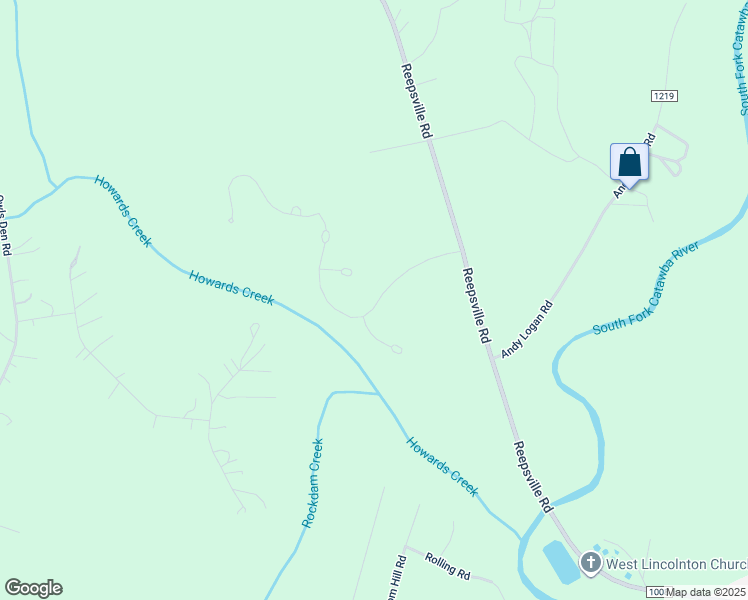 map of restaurants, bars, coffee shops, grocery stores, and more near 1803 Creek Meadow Lane in Lincolnton