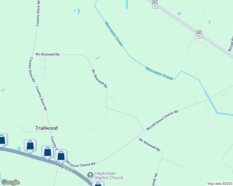 map of restaurants, bars, coffee shops, grocery stores, and more near 33 Ada Circle in Selma