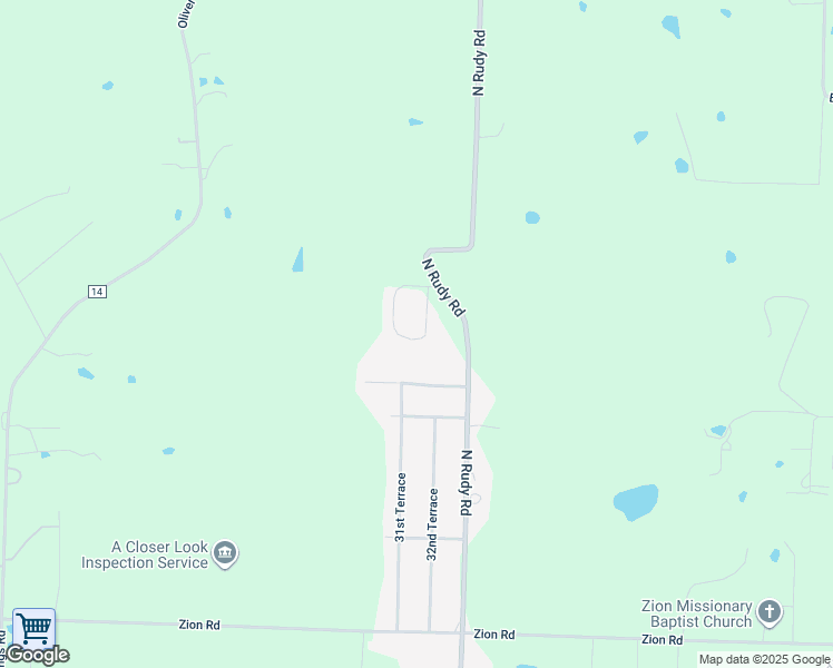 map of restaurants, bars, coffee shops, grocery stores, and more near 3601 Marshall Circle in Van Buren