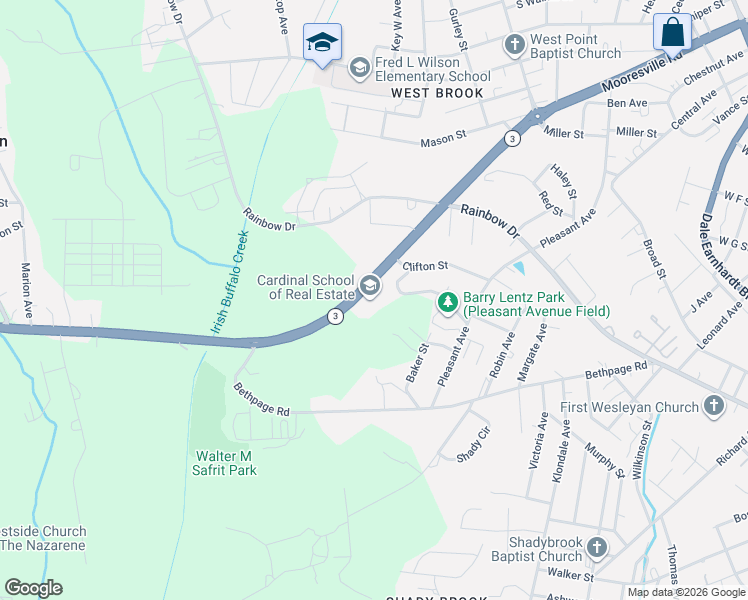 map of restaurants, bars, coffee shops, grocery stores, and more near 1301 Mooresville Road in Kannapolis
